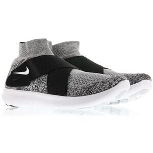 Nike Free Run Motion Flyknit 2017 Running Shoe Men Sz 11.5 Oreo Black 880845-001